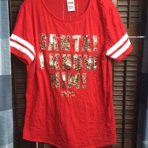 PINK Santa! I Know Him! T-Shirt